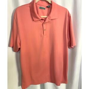Cubavera Men's Essential Textured Performance Polo XL Salmon